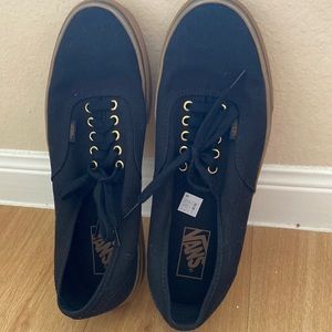 MENS BLK AND BROWN VANZ